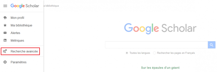 Recherche avancee 1