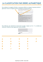 Classification ordre alpha