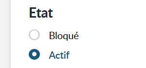 etat du compte