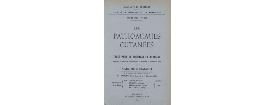 Thèse André Borgomano 1956