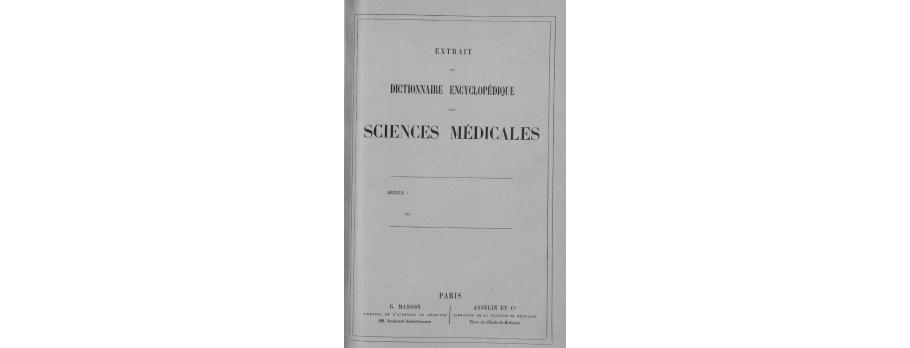 Homéopathie de Jules Rochard (1888).