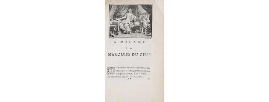 A Mme du Chatelet