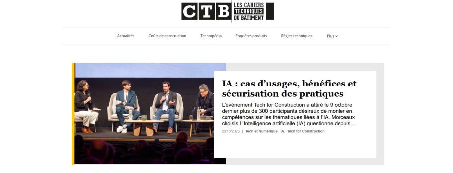 Capture d'écran des CTB