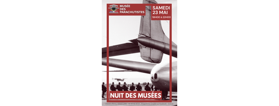 Affiche de la nuit des musées 23 mai 2026
