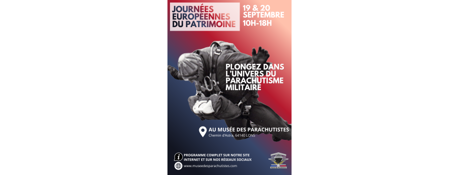 Affiche journées européennes du patrimoine 2026 19 et 20 septembre 2026